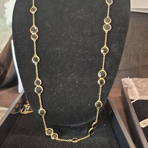 Kate Spade Gold and Black Infinity Necklace